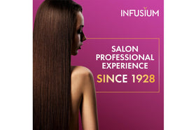Infusium shampoo texture close-up illustrating rich lather and moisture