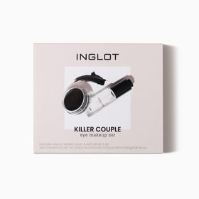 Inglot AMC Eyeliner Gel 77 open showing dense velvety texture for rich color