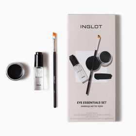 Inglot AMC Eyeliner Gel 77 open pot showing intense black pigment payoff