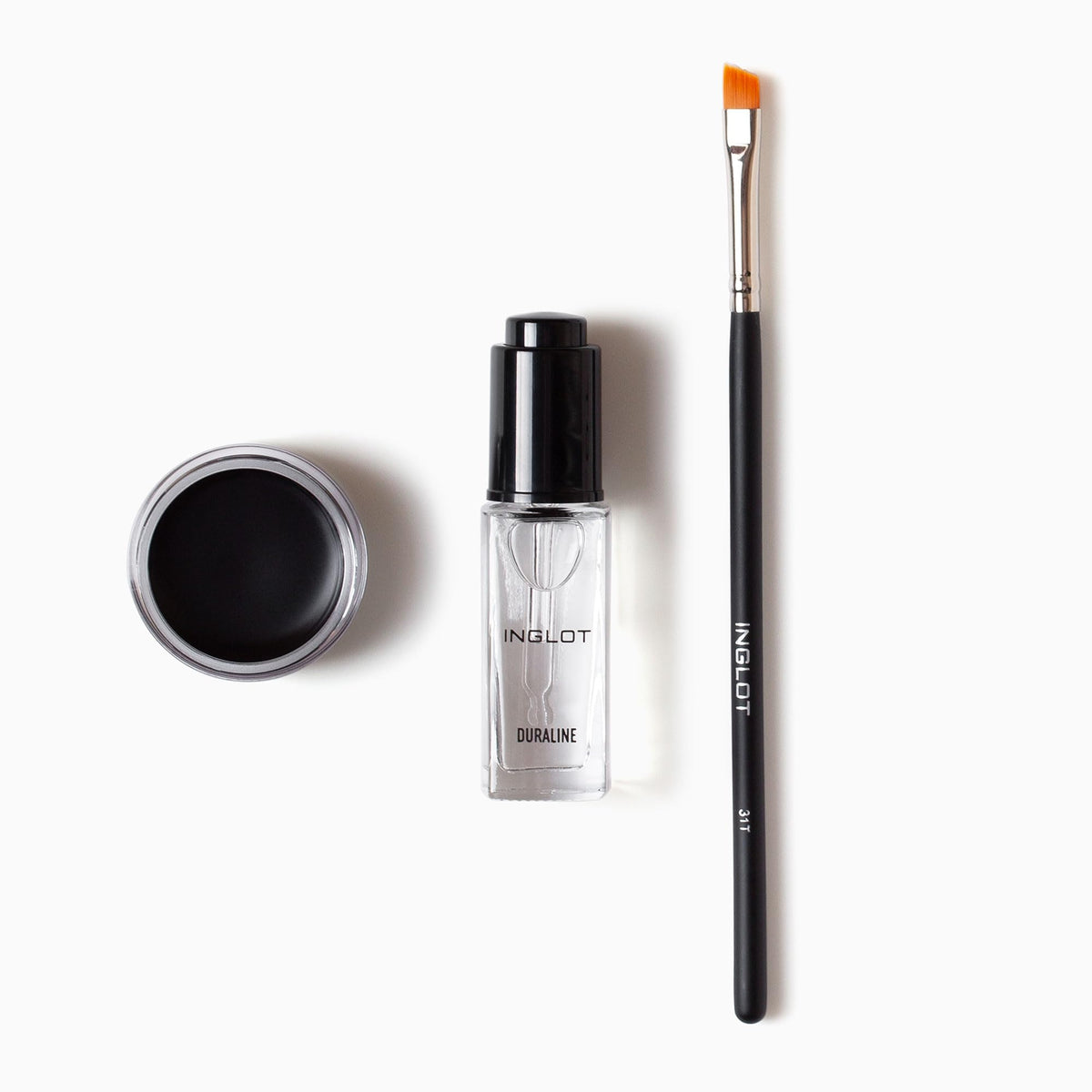 Inglot Brush 31T bristles detail for precise application and control