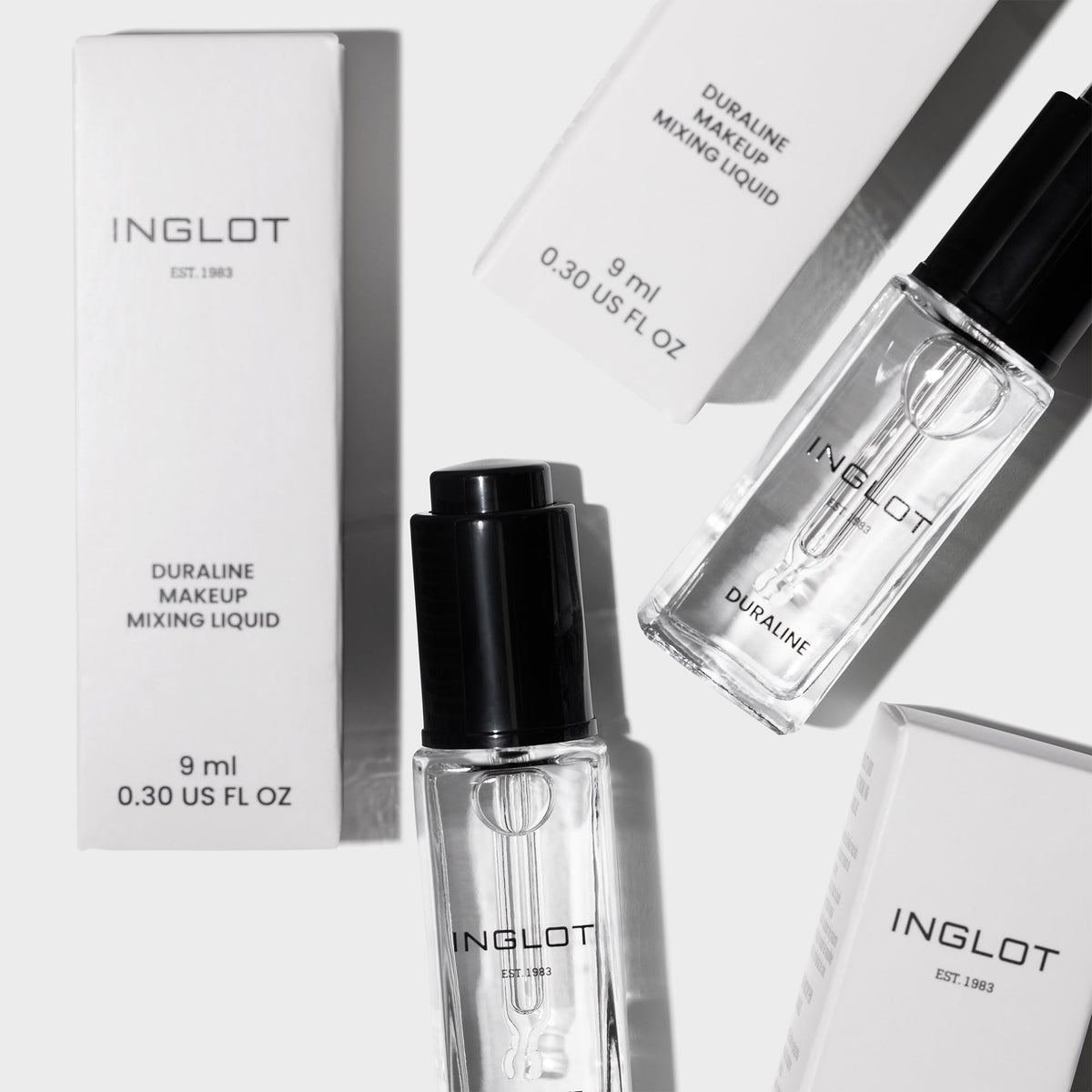 Inglot Duraline used to apply sharp liquid eyeliner for long-lasting wear