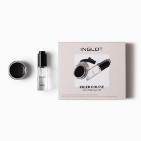 Inglot Duraline drop on spoon illustrating control and ease of mixing