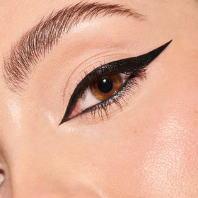 Evening makeup look using Inglot gel for dramatic long-lasting eyes