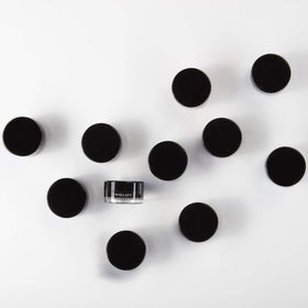 Swatches of Inglot gel on skin demonstrating intense payoff