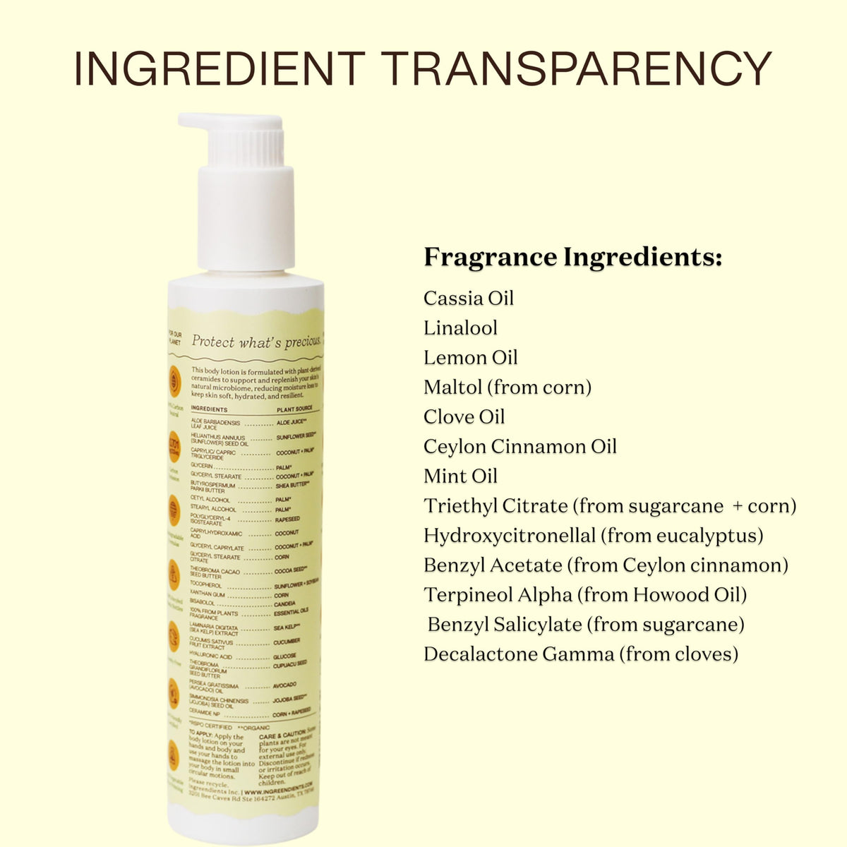 Ingreendients applying lotion on forearm demonstrating fast-absorbing hydration