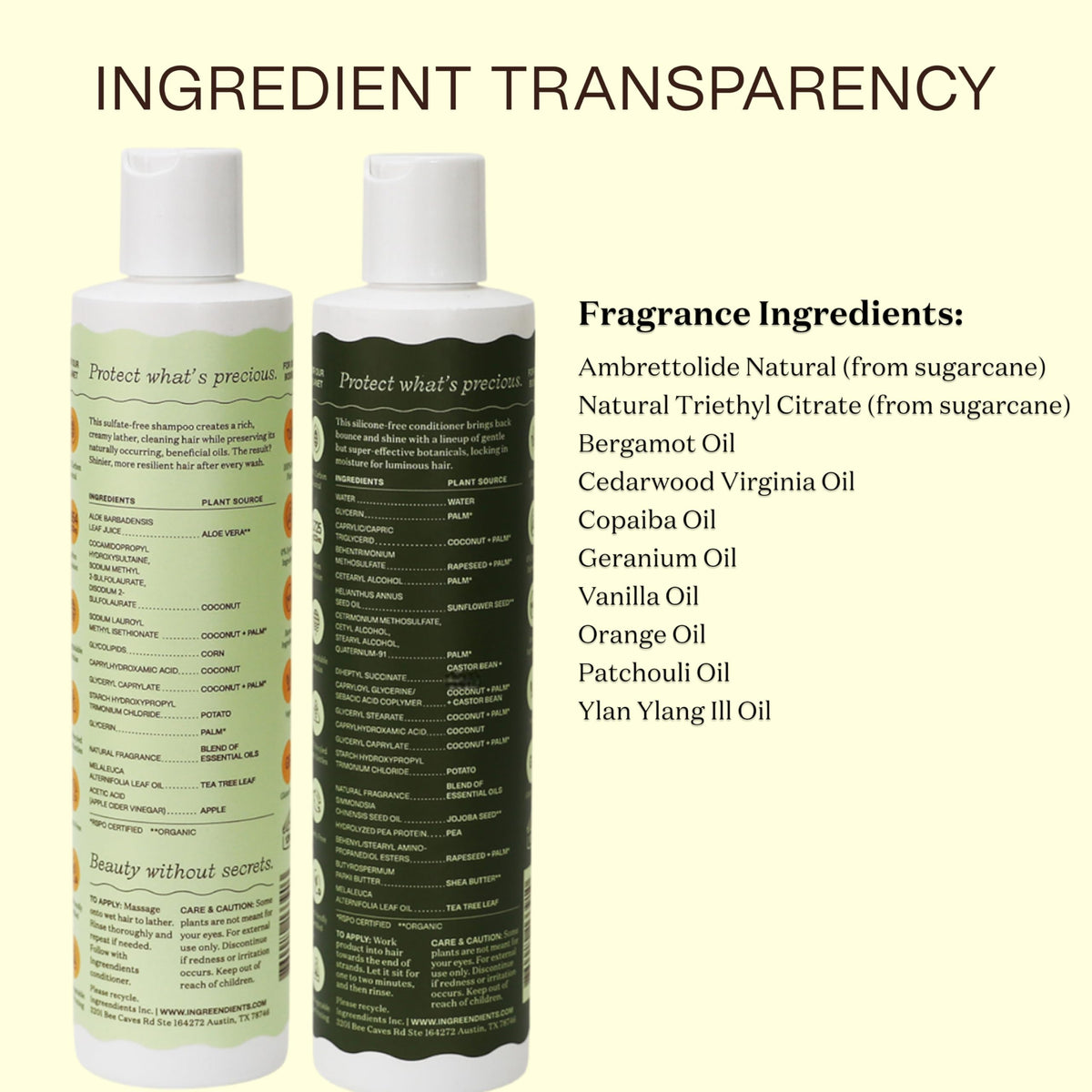 ingreendients in use wet hair apply illustrating easy application and slip benefit