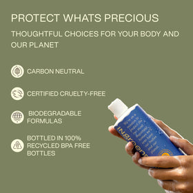 Ingreendients in-shower lifestyle use conveying gentle daily care