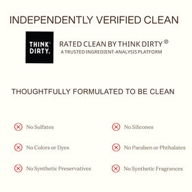 Ingreendients creamy lather texture demonstrating gentle cleansing