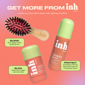 INH grooming brows and beard with wand for tidy edges and quick touch-ups