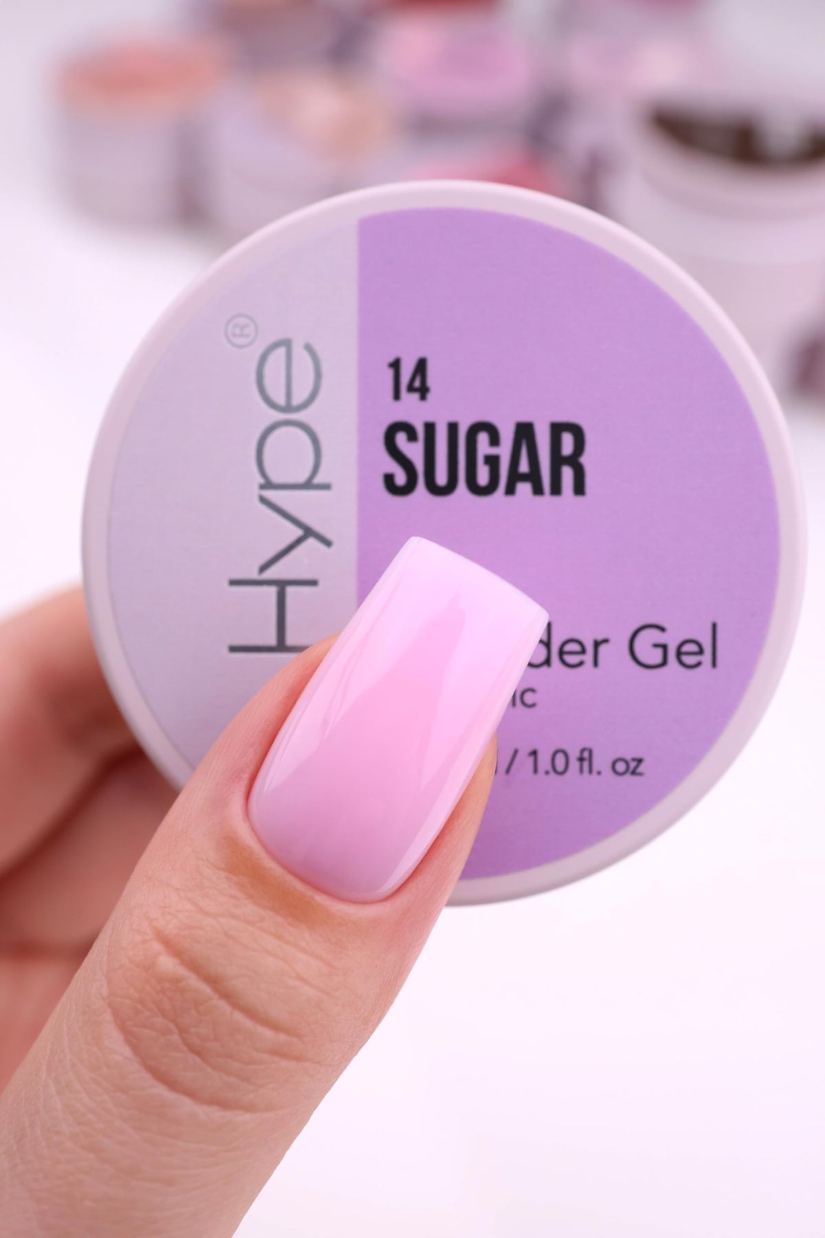IN.HYPE SUGAR gel texture close-up showing smooth medium viscosity