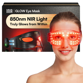 INIA eye mask front view showing design and coverage, for targeted under-eye renewal