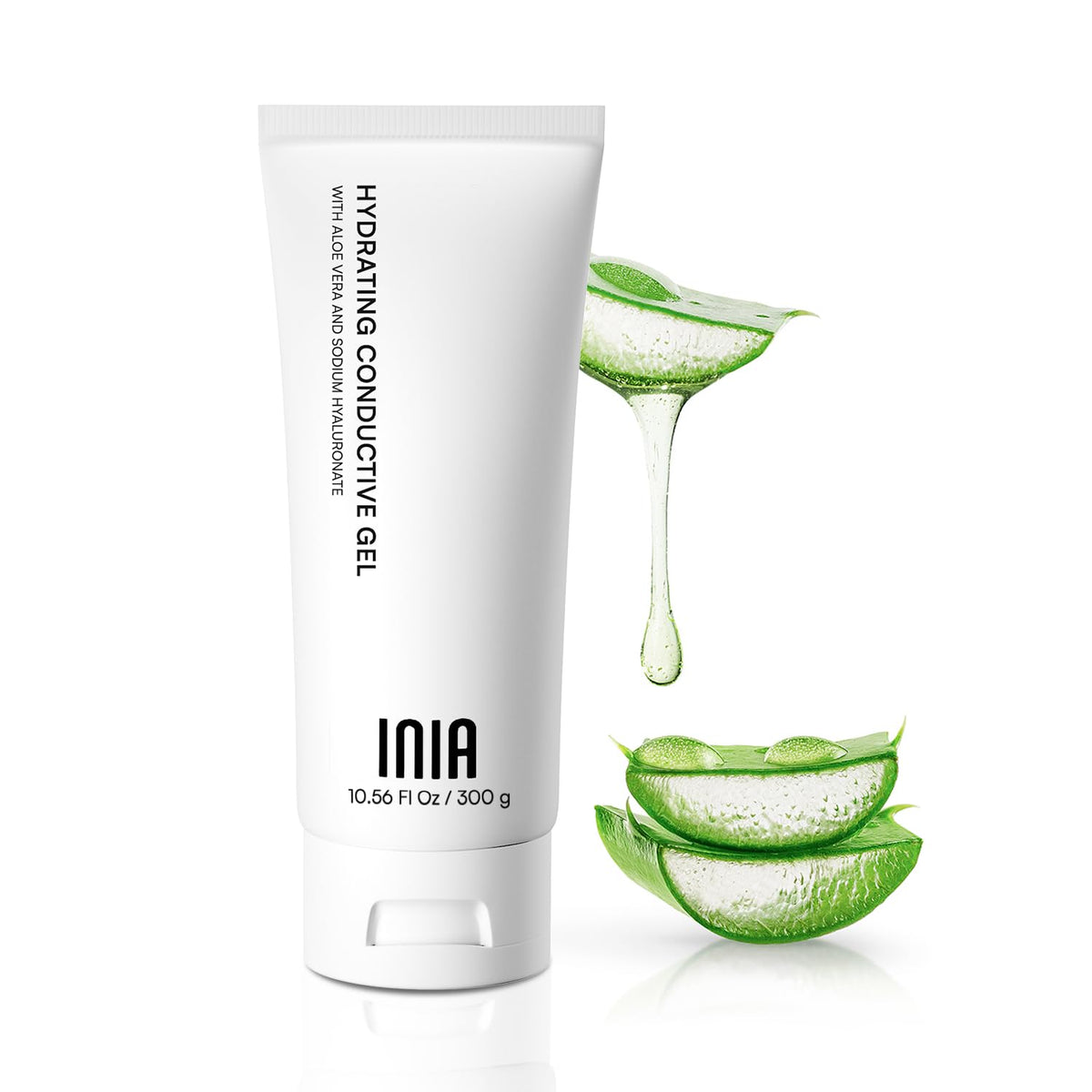 INIA front packaging 10.56 fl oz showing label and pump benefit of long-lasting use