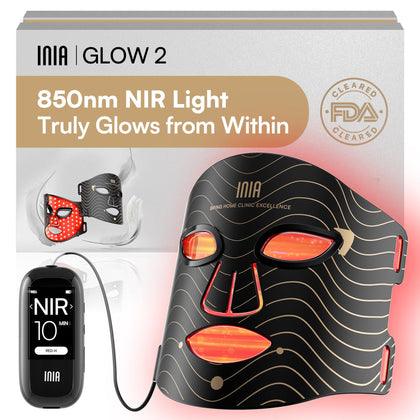 INIA front view mask showing full-face LED field and even coverage benefit