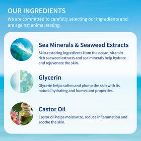 Bathroom lifestyle with Inis scrub conveying spa-like routine and soft skin benefit