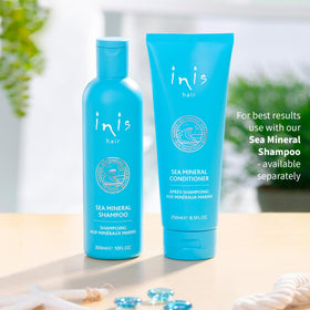 Inis conditioner on bathroom shelf in lifestyle setting for fresh-routine benefit
