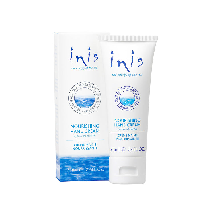 Inis hand cream front tube showing brand and size for easy identification
