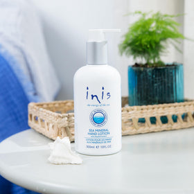Inis the Energy of the Sea lotion texture close-up showing smooth fast-absorbing formula