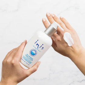 Inis the Energy of the Sea being applied to hands for quick hydration benefit