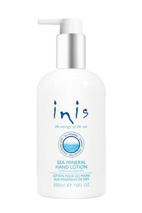 Inis the Energy of the Sea front pump bottle showing clean design and easy dispensing