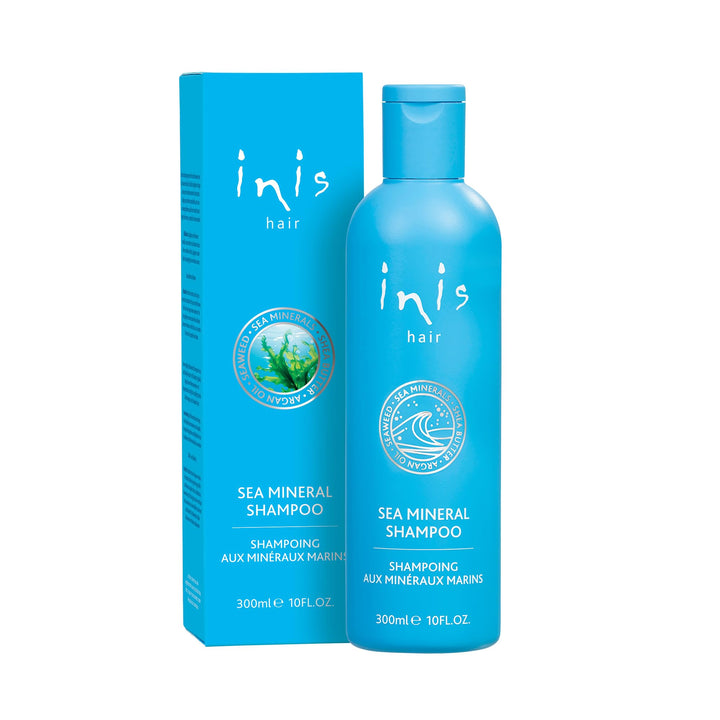 Inis front bottle showing label and ocean scent benefit