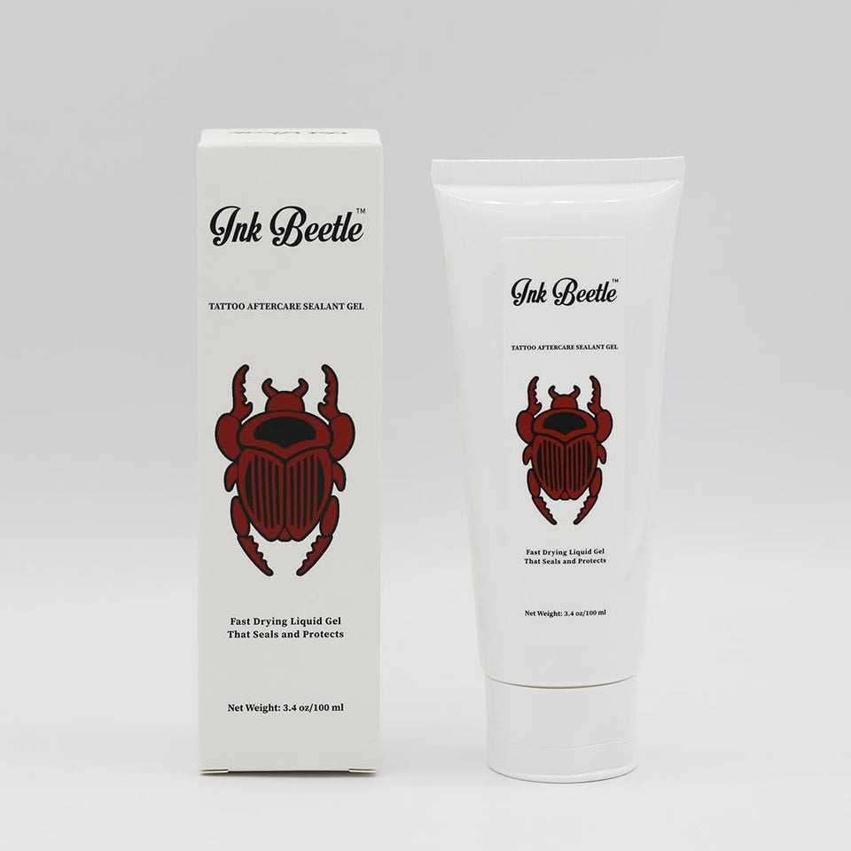 Ink Beetle front packaging of 8 fl oz sealant gel showing product benefit
