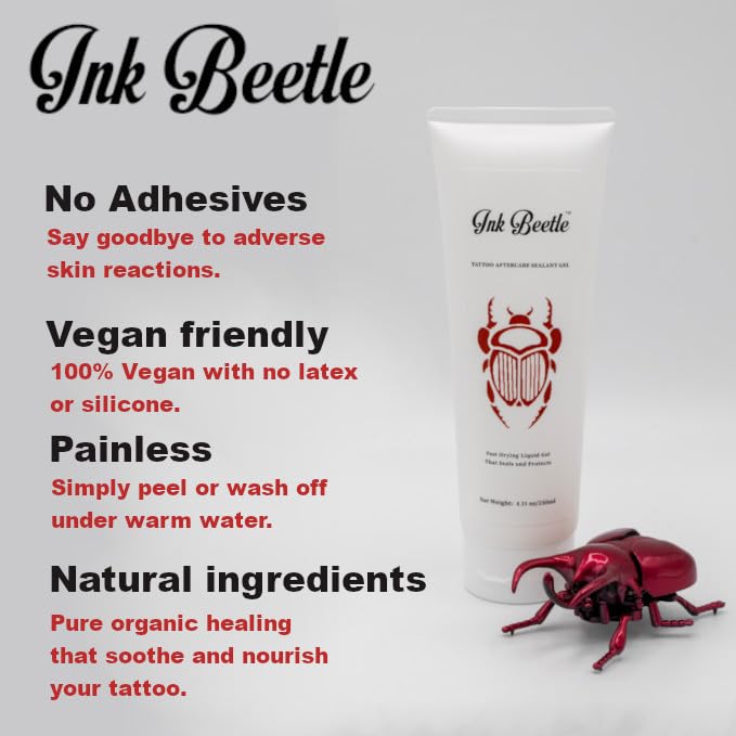 Ink Beetle gel texture close-up highlighting smooth spreadability and hydration