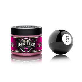 INK-EEZE used by an artist during tattooing showing controlled lubrication benefit