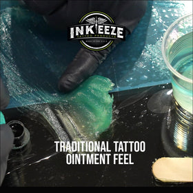 INK-EEZE close-up of ointment texture highlighting smooth, non-greasy formula