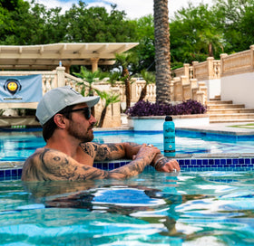 INK-EEZE label and ingredient list emphasizing vegan, reef-friendly benefits