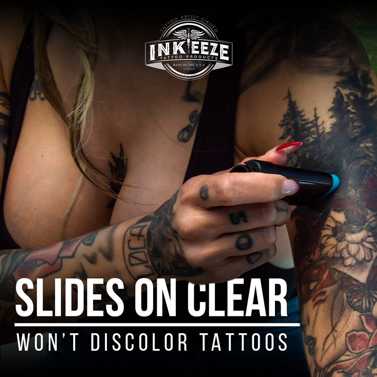 INK-EEZE lifestyle beach scene showing reef-friendly sunscreen use outdoors