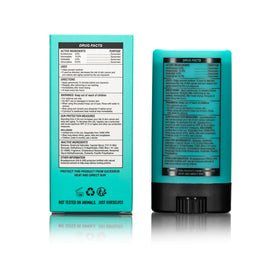 INK-EEZE side label close-up showing ingredient highlights and vegan benefit