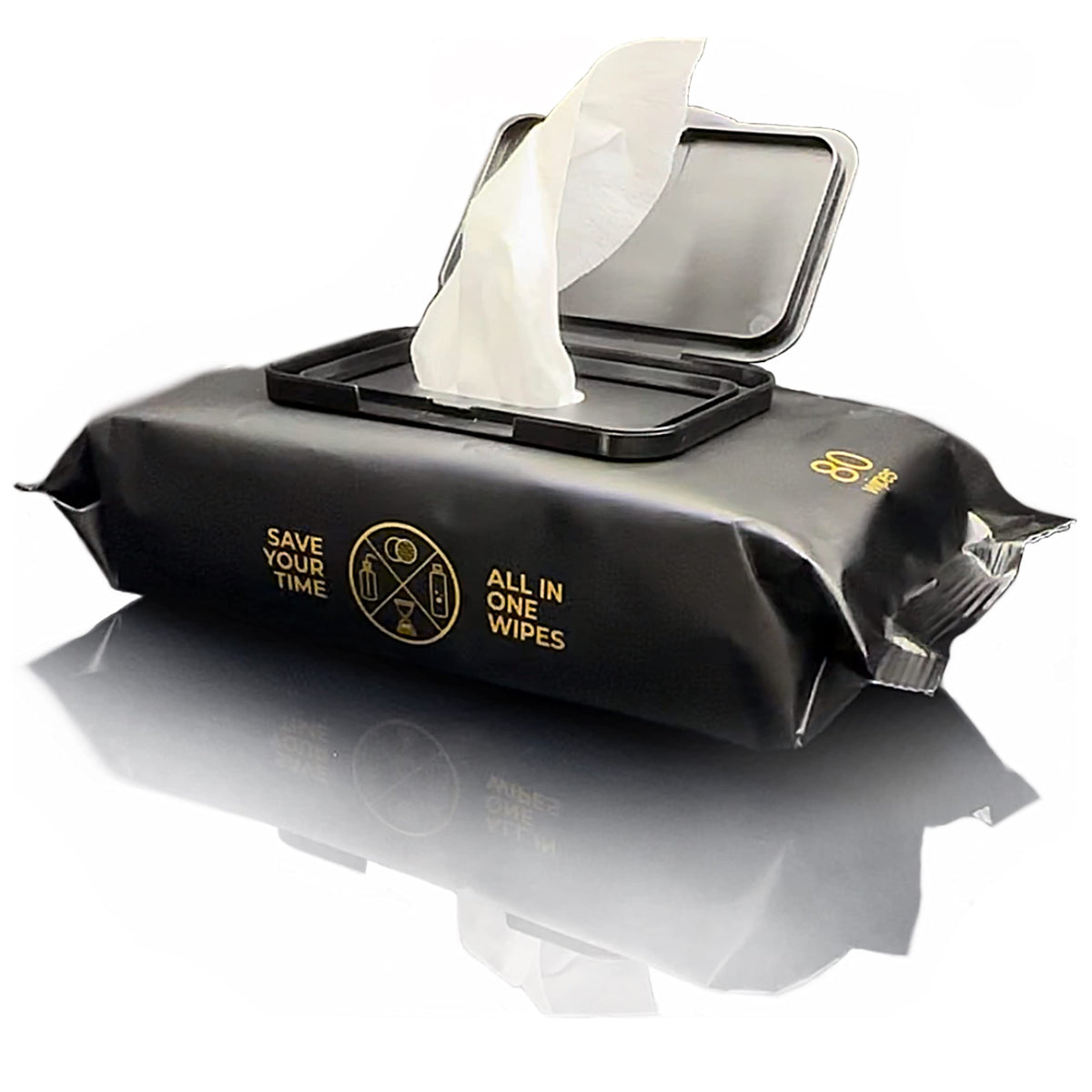 Ink Permanent wipe used for aftercare on fresh tattoo showing gentle cleansing