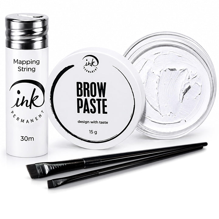 Ink Permanent front packaging showing full brow mapping kit for professional use
