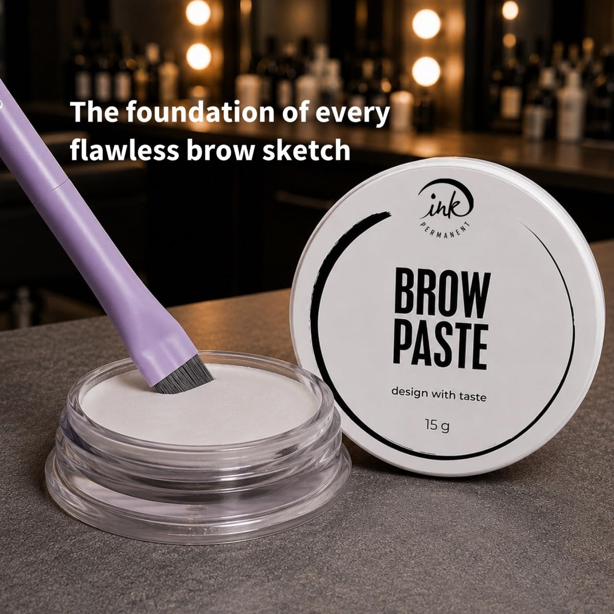 Ink Permanent paste on applicator demonstrating crisp white strokes for accurate mapping
