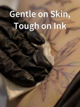 Ink Permanent three stacked tubs for bulk supply, cost-effective-stock benefit