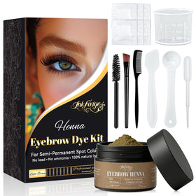 InkForge front packaging showing natural light brown tint kit and clear labeling benefit