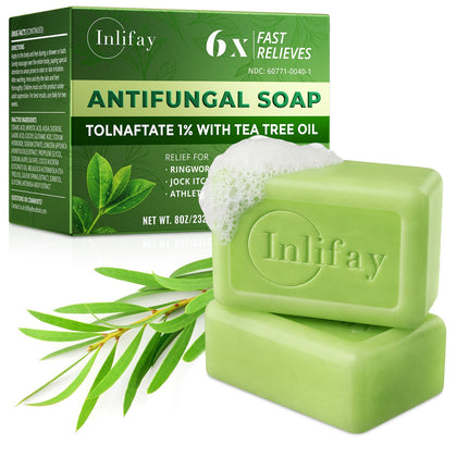 Inlifay front packaging showing antifungal bar and benefits