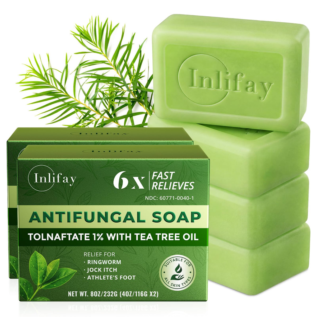 Inlifay front packaging showing two-bar value pack and product name for reliable hygiene