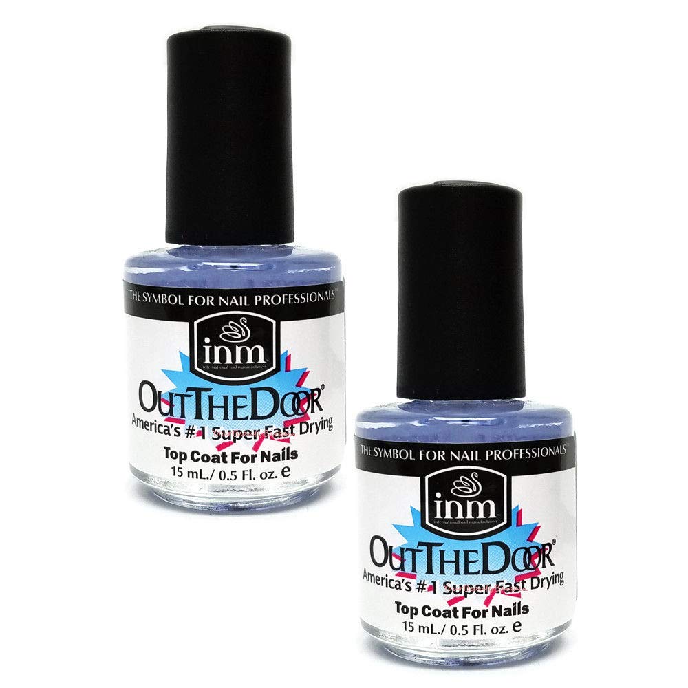 inm out the door topcoat front packaging showing fast-dry glossy protection