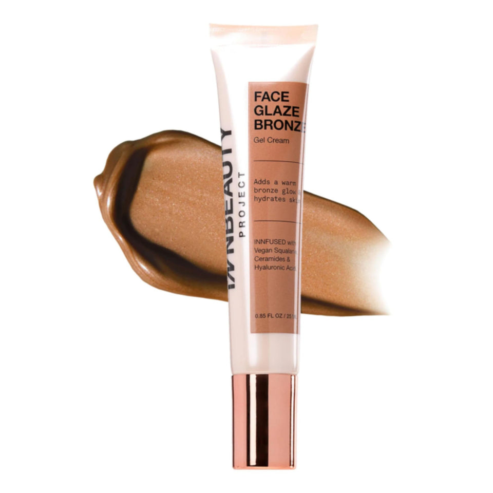 INNBEAUTy Project jar front view showing compact bronzing cream and brand
