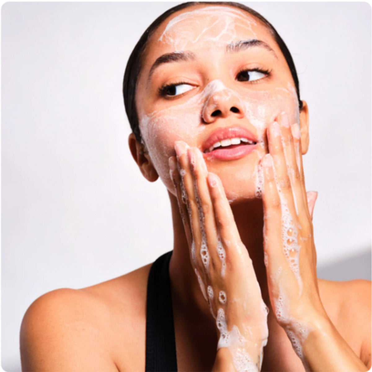 Innbeauty Project bottle on bathroom counter conveying daily routine hydration