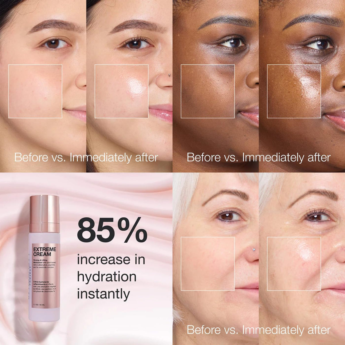 Innbeauty Project cream being applied on hand demonstrating smooth spread and hydration benefit