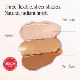 Innbeauty Project swatch on arm showing Fair-Light blend and natural coverage
