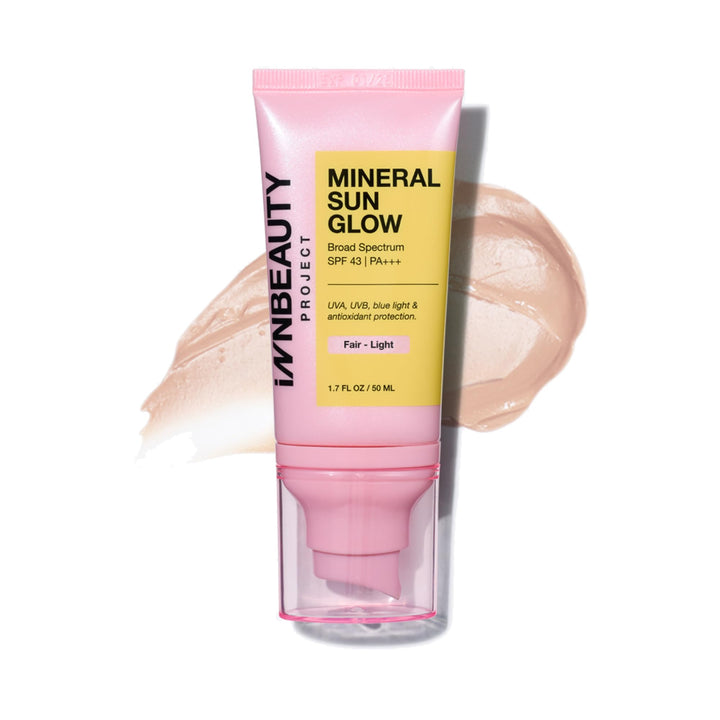 Innbeauty Project front packaging showing SPF 43 and Fair-Light tint benefits