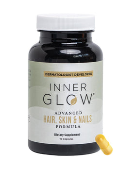 Inner Glow front packaging showing bottle and branding, supports confident purchase