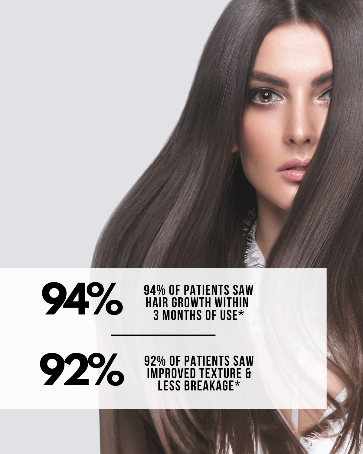 Inner Glow illustrative hair before and after image, visualizes potential 12-week results