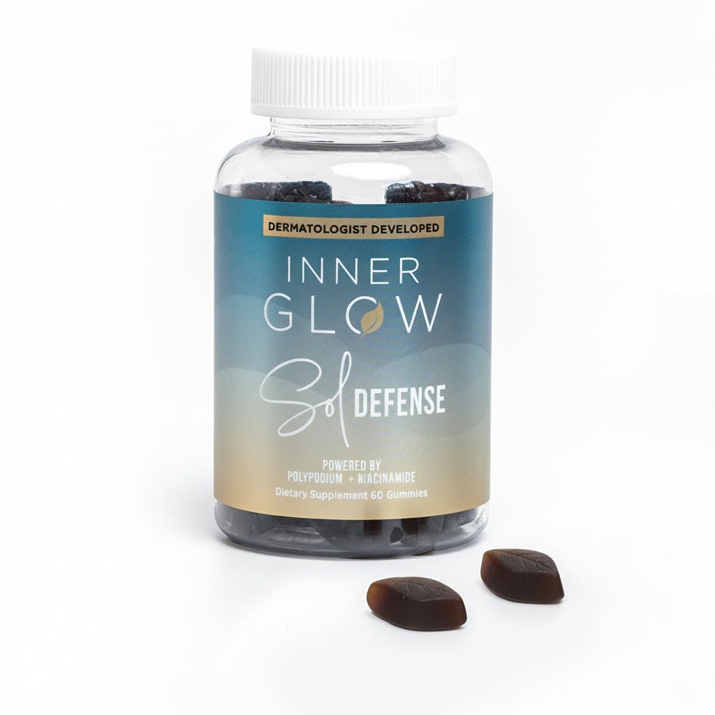 Inner Glow front packaging showing bottle and label, highlights expert formulation benefit