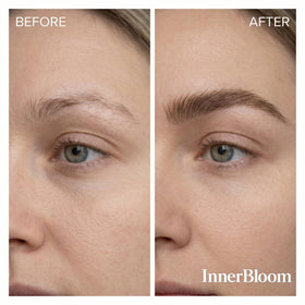 Innerbloom ingredient highlights with ginseng and saw palmetto for balanced support
