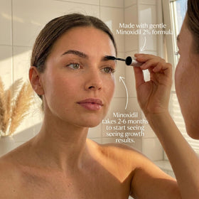 Innerbloom serum texture close-up demonstrating lightweight, fast-absorbing finish