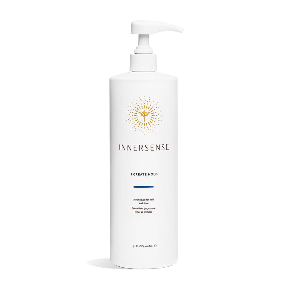 INNERSENSE 32 fl oz pump bottle front view showing label and size benefit